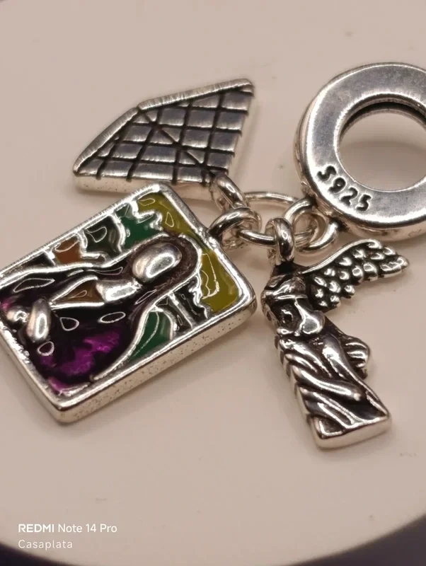 Charm plata S925 "Louvre, Mona Lisa" 415